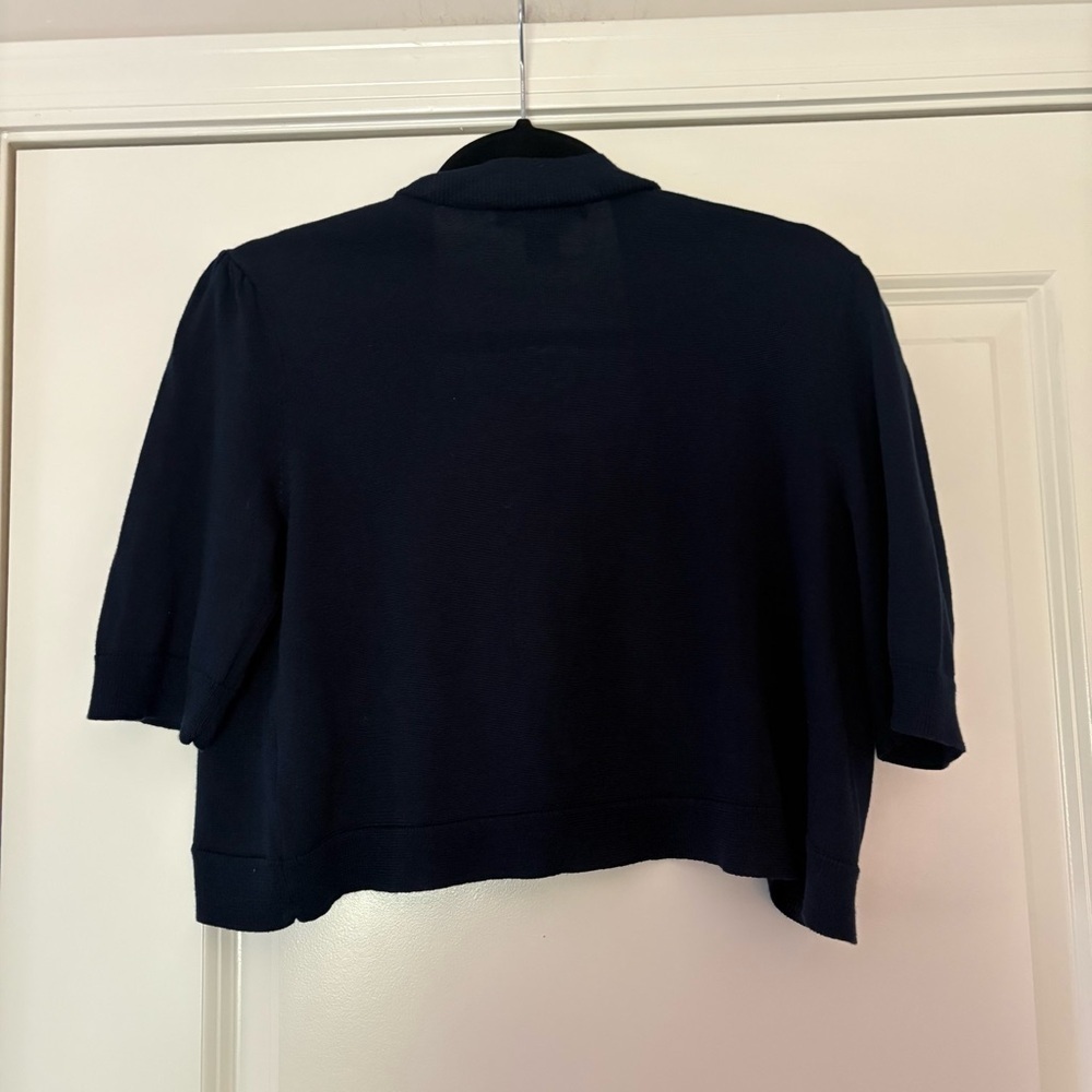 Lauren Ralph Lauren Women’s Cropped Short Sleeve Cardigan - Picture 6 of 11
